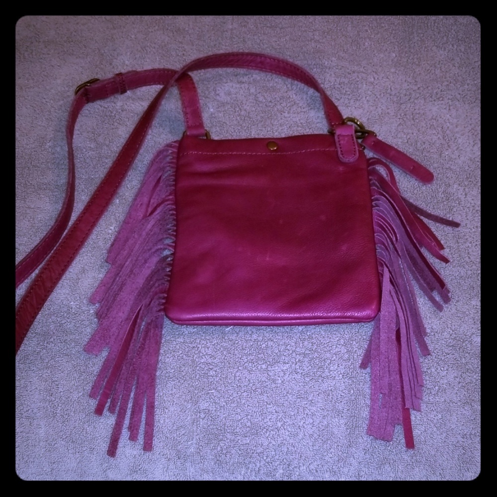 Leather crossbody bag